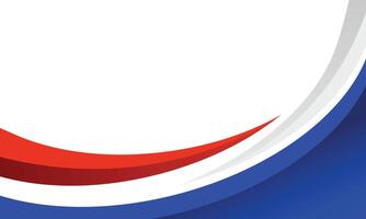 Modern business background of red and blue curved lines vector