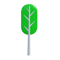 Simple 3d illustration of a tree. Suitable for presentation and advertising media png