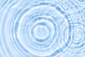 Water background,Summer blue water ripple surface texture wave in bathroom,Top view swimming pool with natural sunlight effect on abstract circle pattern for spa photo