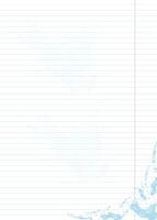 blank lined sheet with liquid splashed vector