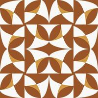 Scandinavian tiles. Circles bauhaus style geometric pattern. Ehnic rug ornamental seamless texture. Pattern for floor tiles or for a kitchen apron. Mosaic background vector