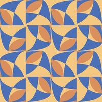 Geometric bauhaus ornamental minimal pattern. Background with simple shape. Seamless wallpaper vector