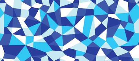 Blue ultramarine polygonal mosaic camouflage background. Triangular low poly seamless pattern. Abstract geometric rumpled camo texture vector