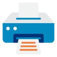 Compact Color Printer for Home and Office Use vector