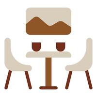 Minimalist Dining Set with Table and Chairs vector