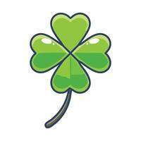 A simplified shamrock with smooth, flowing curves or negative space vector