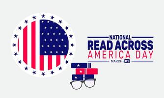 Celebrate National Read Across America Day by sharing the joy of reading with children and inspiring lifelong learning and imagination through books and stories. vector