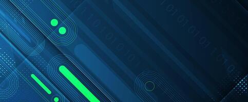 abstract technology background with green lines vector