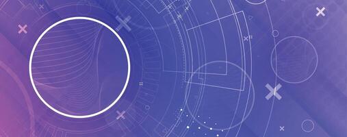 a purple and blue background with a circle in the center vector