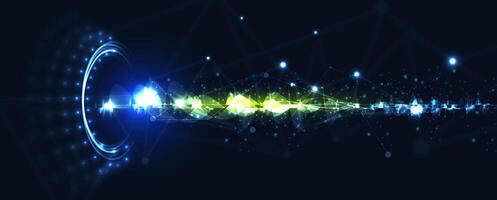 Transforming business processes through big data insights and futuristic innovation vector