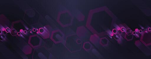 abstract background with hexagons and circles vector