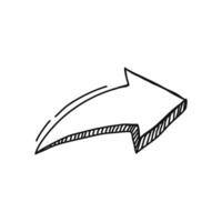 Simple Arrow Directional Design vector