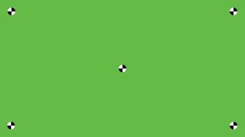 Green Screen Background with Circular Tracking Markers vector