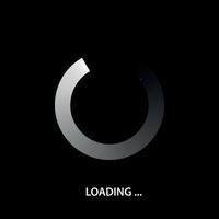 Circular Loading Bar with Gradient Effect vector