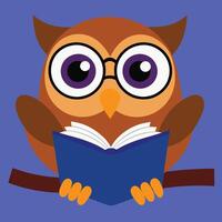 Hand-Drawn Forest Owl in Cartoon Style vector