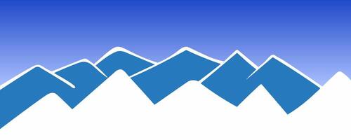 cold ice horizontal background vector