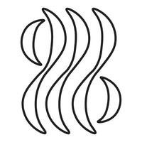 curve wavy ornament shapes vector