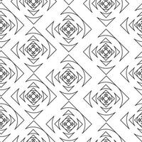seamless pattern with abstract geometric ornament vector