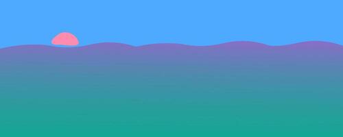 abstract background with sunset on seaside vector