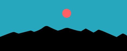 abstract background with desert at night vector