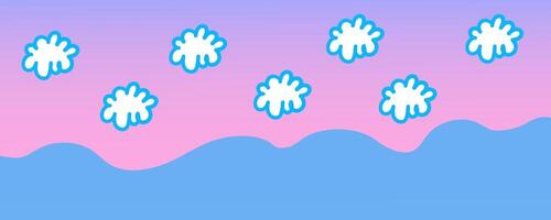 abstract background with blue sea vector