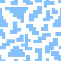 seamless pattern with abstract blue pixels vector