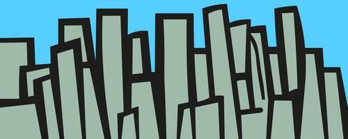 abstract background with grey big city vector