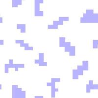 seamless pattern with abstract violet pixels vector