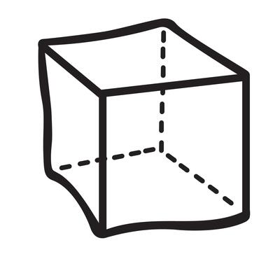 abstract doodle cube