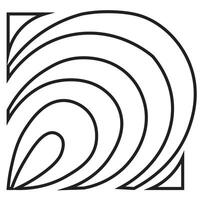 simple cycle shape ornament vector