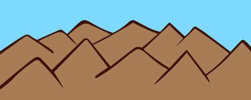 abstract background with brown hills vector