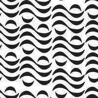 seamless pattern with abstract wavy ornament vector