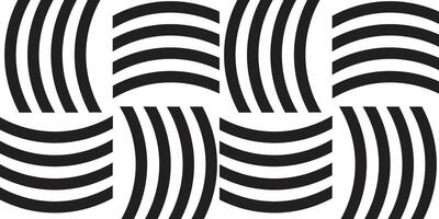 simple illusion ornament with stripes vector