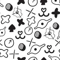 seamless pattern with abstract geometry vector