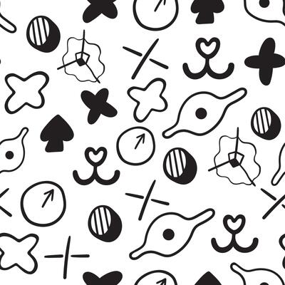 seamless pattern with abstract geometry