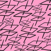 seamless pattern with abstract surface and line vector