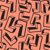 seamless pattern with abstract geometric shape vector