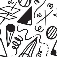 seamless pattern with abstract geometric shapes and lines vector