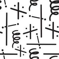 seamless pattern with abstract lines and points vector
