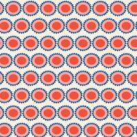 Simple minimalist pattern with flower and circles.. Hand draw seamless floral texture for fabric, wrapping, textile, wallpaper, apparel. vector