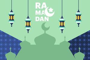 Ramadan Kareem Concept. Creative Ramadan Kareem Design. Poster banner, social media post, postcard, background, greeting card, template, backdrop, web banner design etc. vector