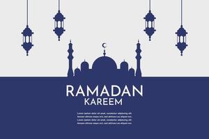 Ramadan Kareem Concept. Creative Ramadan Kareem Design. Poster banner, social media post, postcard, background, greeting card, template, backdrop, web banner design etc. flat design illustration. vector
