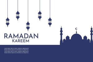 Ramadan Kareem Concept. Creative Ramadan Kareem Design. Poster banner, social media post, postcard, background, greeting card, template, backdrop, web banner design etc. flat cartoon illustration. vector