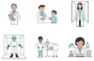 Surgical Team's Precision Medicine Bundle Advanced Collection Icons vector
