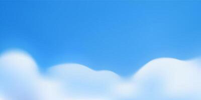 Sky blue background. Light white clouds on summer abstract clear day. Bright gradient pattern. Cloudy air sun weather nature texture. Meteorology sunny landscape horizon. Spring heaven backdrop vector