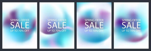 3d noise background. Organic gradient sun garden blurred image. Abstract pastel gradation color palette. Aurora sky light grain mesh. Aesthetic music event cover. Fluid spring poster design vector