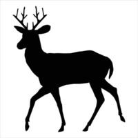 Deer silhouette icon .can use for creative projects vector