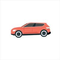red car on a white background vector