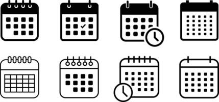 Set of Date and Calendar Icon. Calendar Icon. Date Icon vector