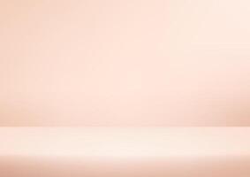 Empty pink studio background. Empty Room Studio with table. Space for selling products, backdrop, wallpaper, background, text. Gradient table. illustration. vector